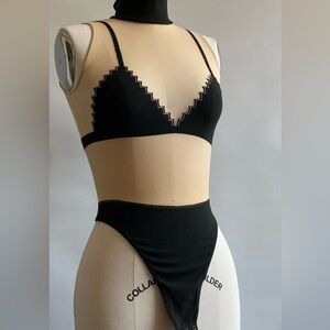 NIB A Jean Paul Gaultier x Wolford Black Nude Illusion Bodysuit Sz. S VERY HTF